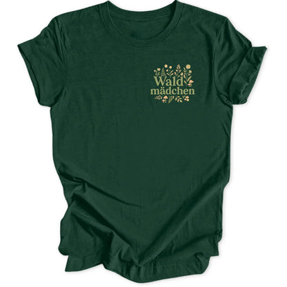 Waldmädchen Blumig Mini-Print - Forest Green