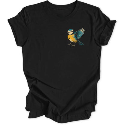 Grunge Blaumeise Mini-Print - Black