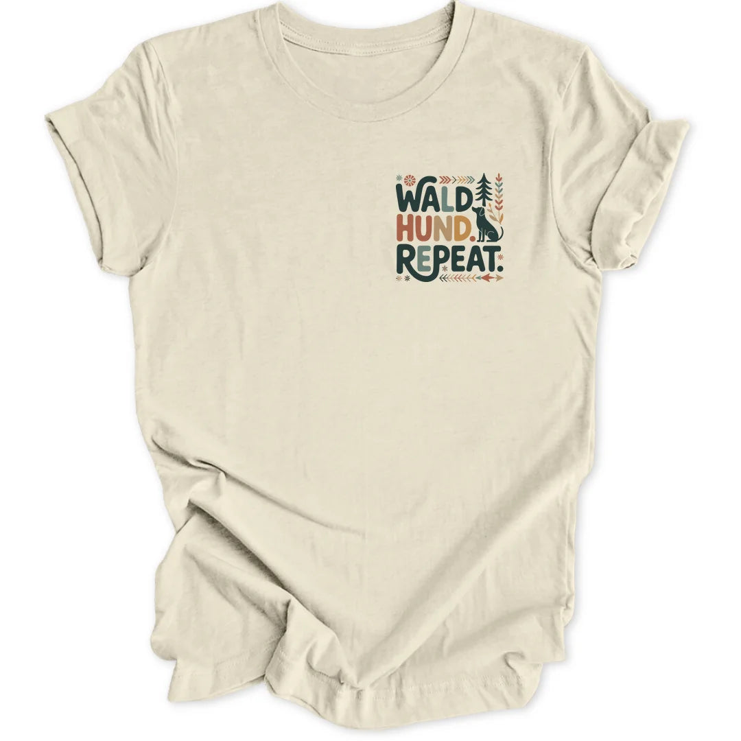 Wald Hund Repeat Mini-Print - Natural