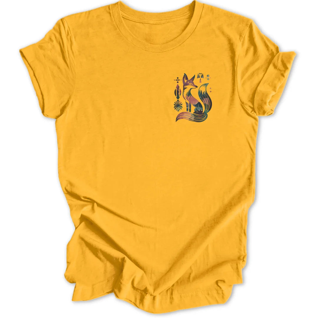 Boho Fox Mini-Print - Gold