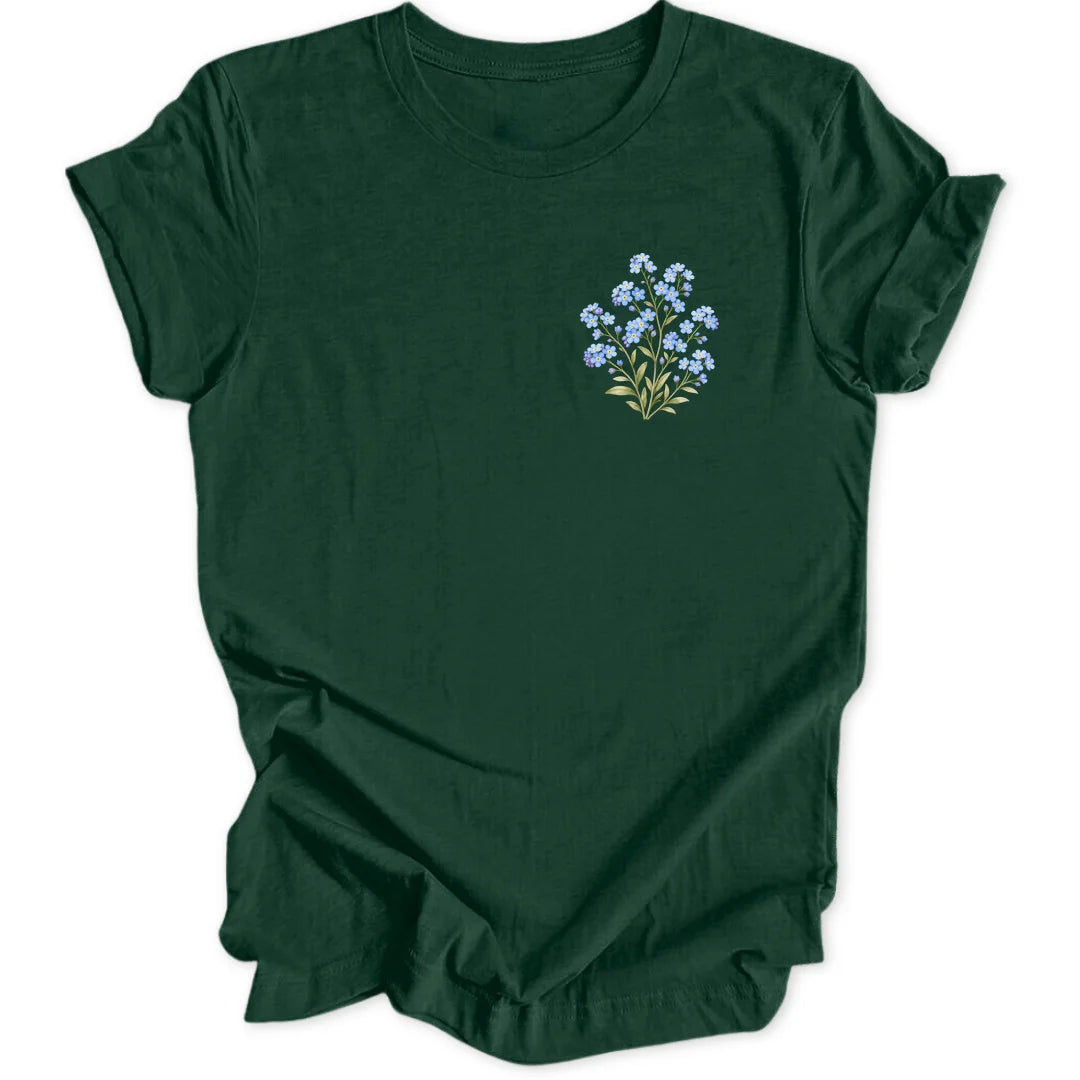 Vergissmeinnicht Mini-Print - Forest Green