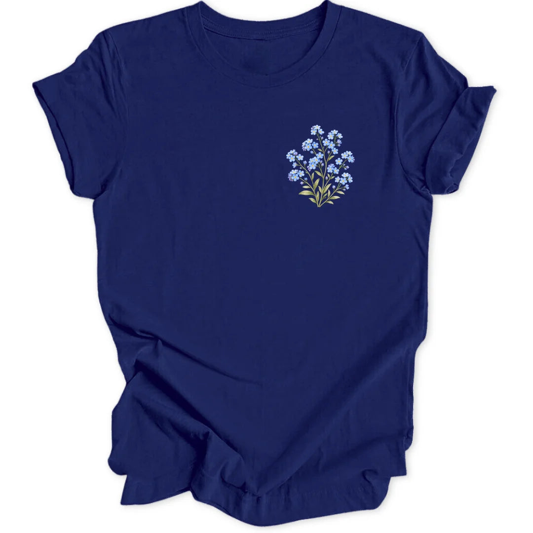 Vergissmeinnicht Mini-Print - Navy