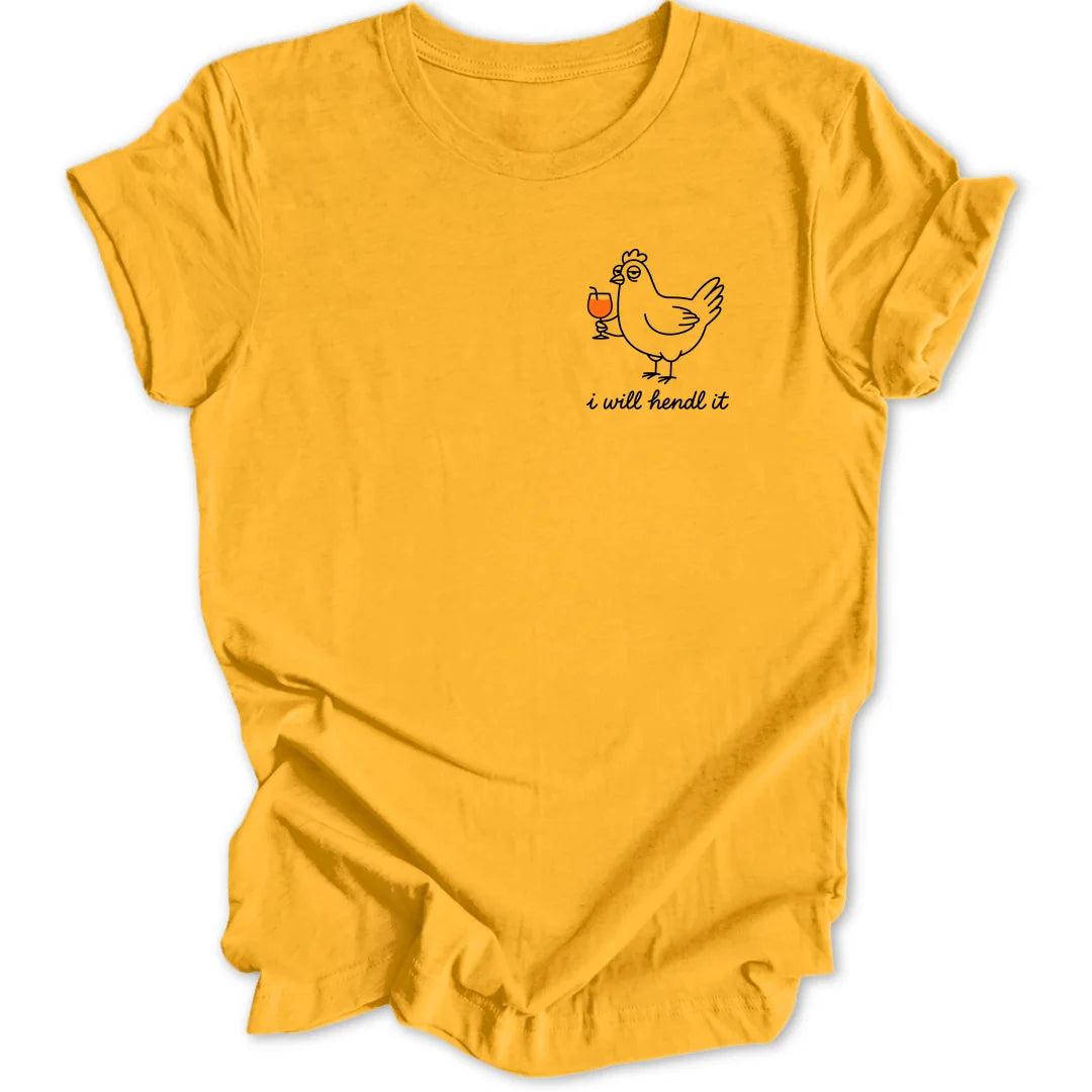 Chicken Hendl Mini-Print - Gold