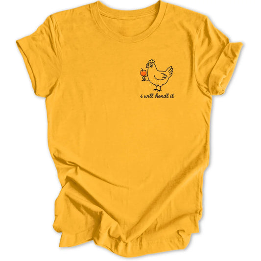 Chicken Hendl Mini-Print - Gold
