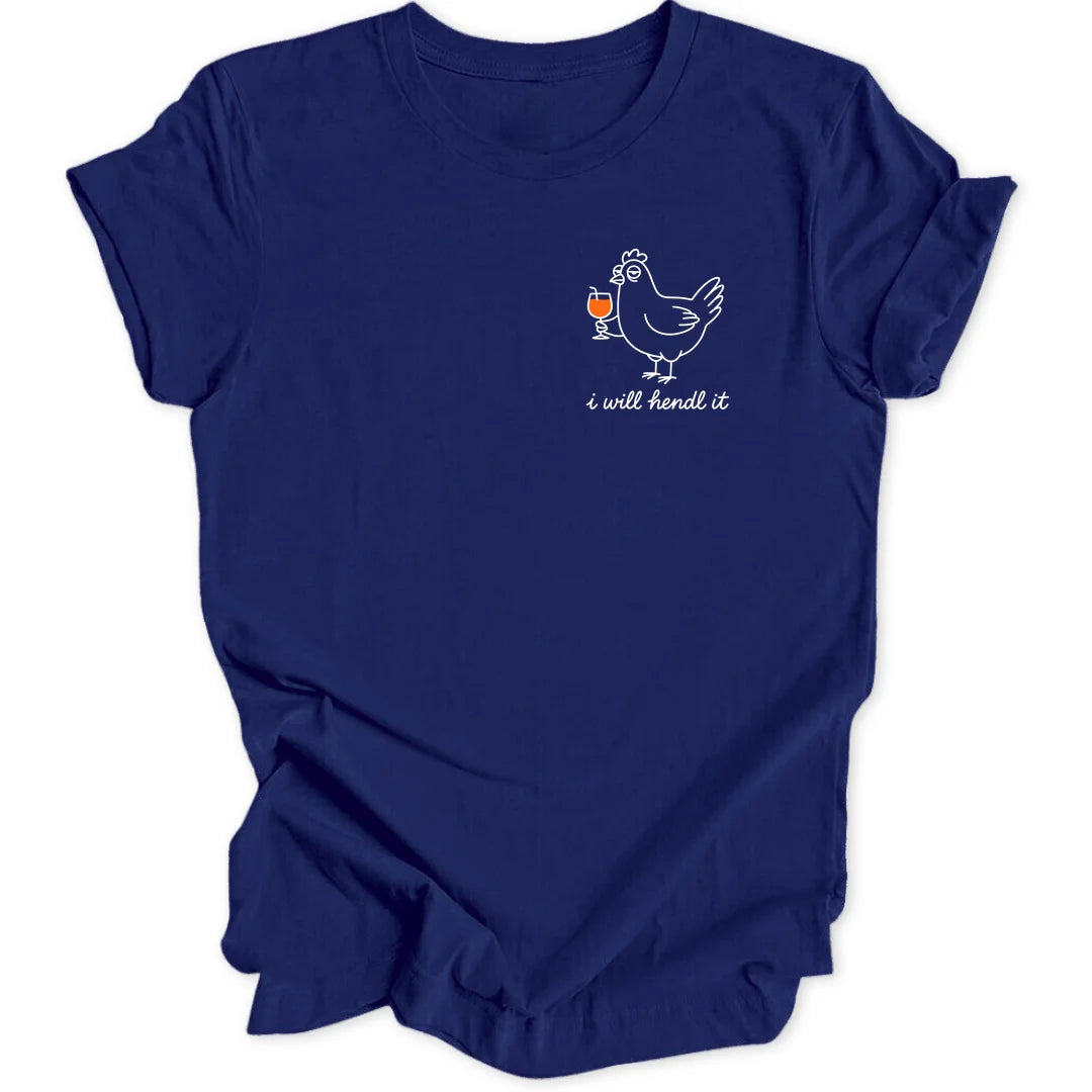 Chicken Hendl Mini-Print - Navy
