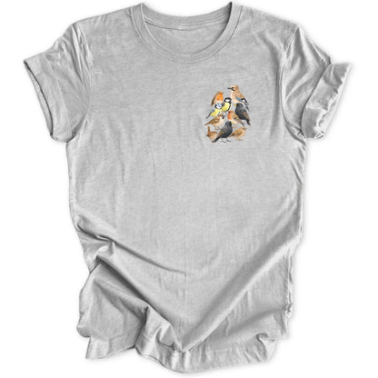 Watercolor Birds Mini-Print - Sport Grey