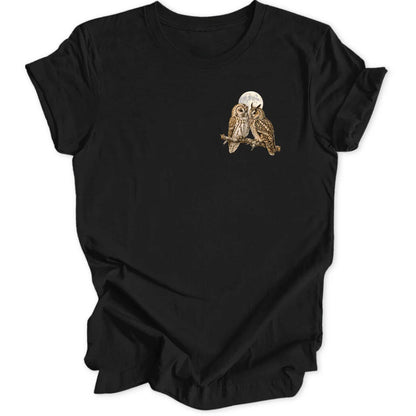 Moon Owls Mini-Print - Black