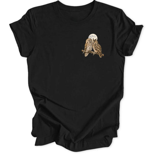 Moon Owls Mini-Print - Black