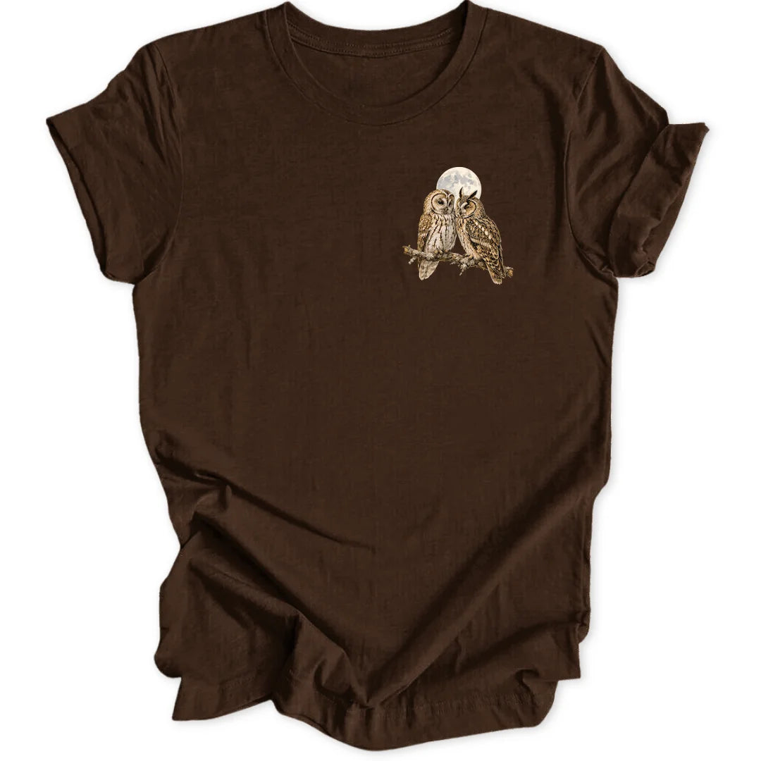 Moon Owls Mini-Print - Dark Chocolate