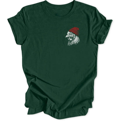 Beanie Chicken Mini-Print - Forest Green