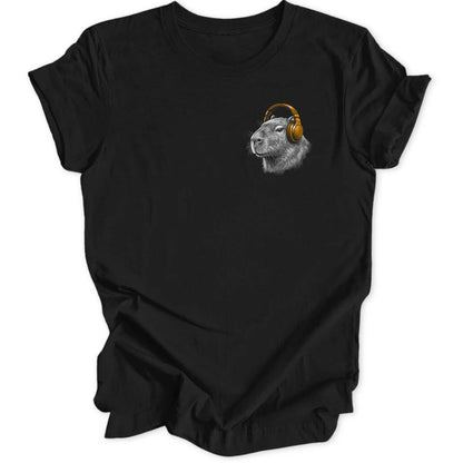 Capybara DJ Mini-Print - Black