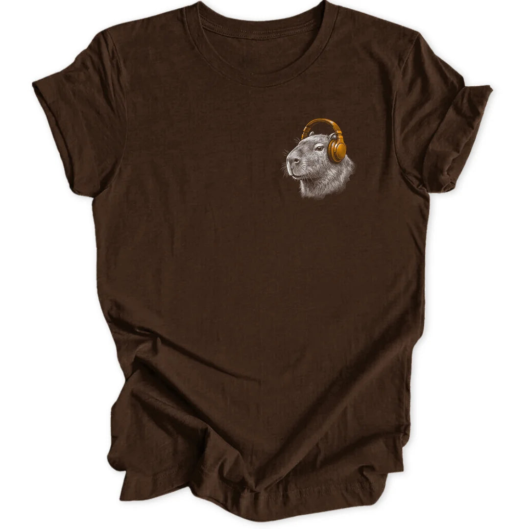 Capybara DJ Mini-Print - Dark Chocolate