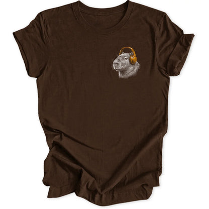 Capybara DJ Mini-Print - Dark Chocolate