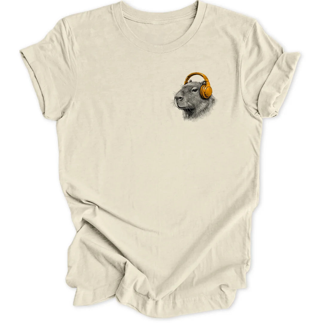 Capybara DJ Mini-Print - Natural