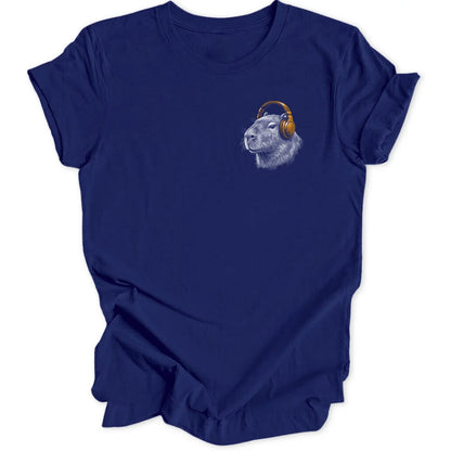 Capybara DJ Mini-Print - Navy