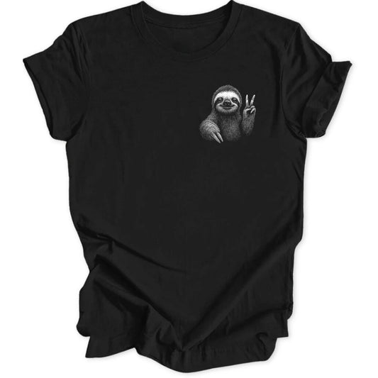 Peace Faultier Mini-Print - Black