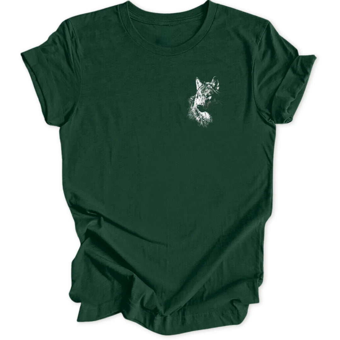 Wild Wolf Mini-Print - Forest Green