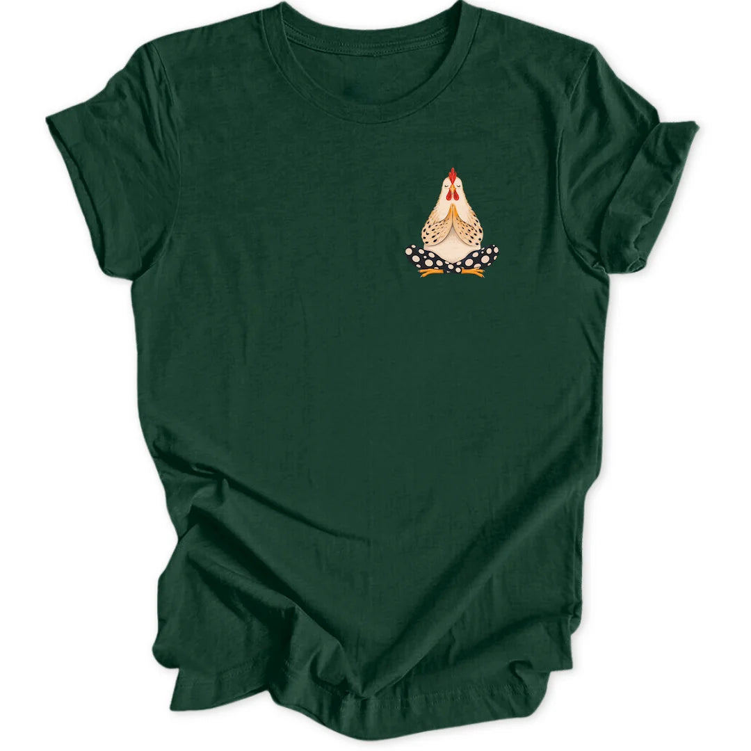 Namasté Chicken Mini-Print - Forest Green