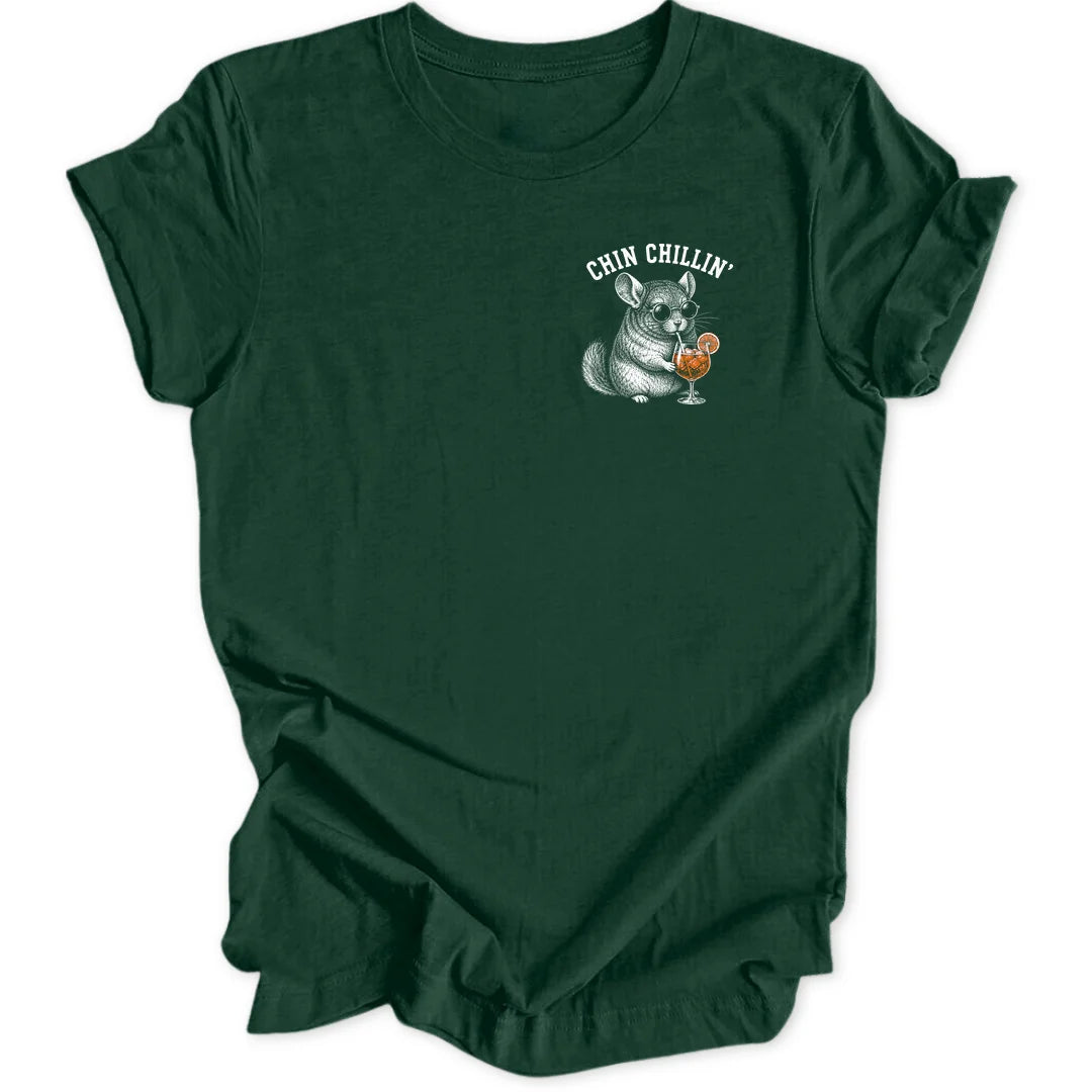 Chinchillin Mini-Print - Forest Green