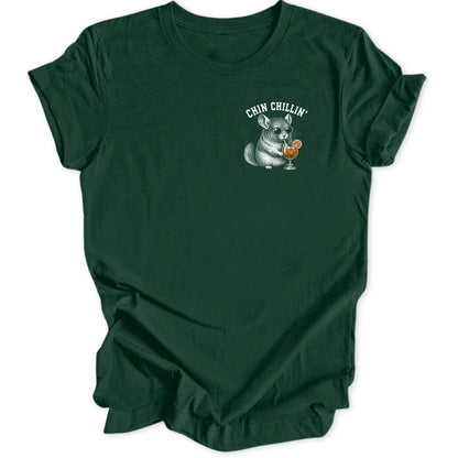 Chinchillin Mini-Print - Forest Green