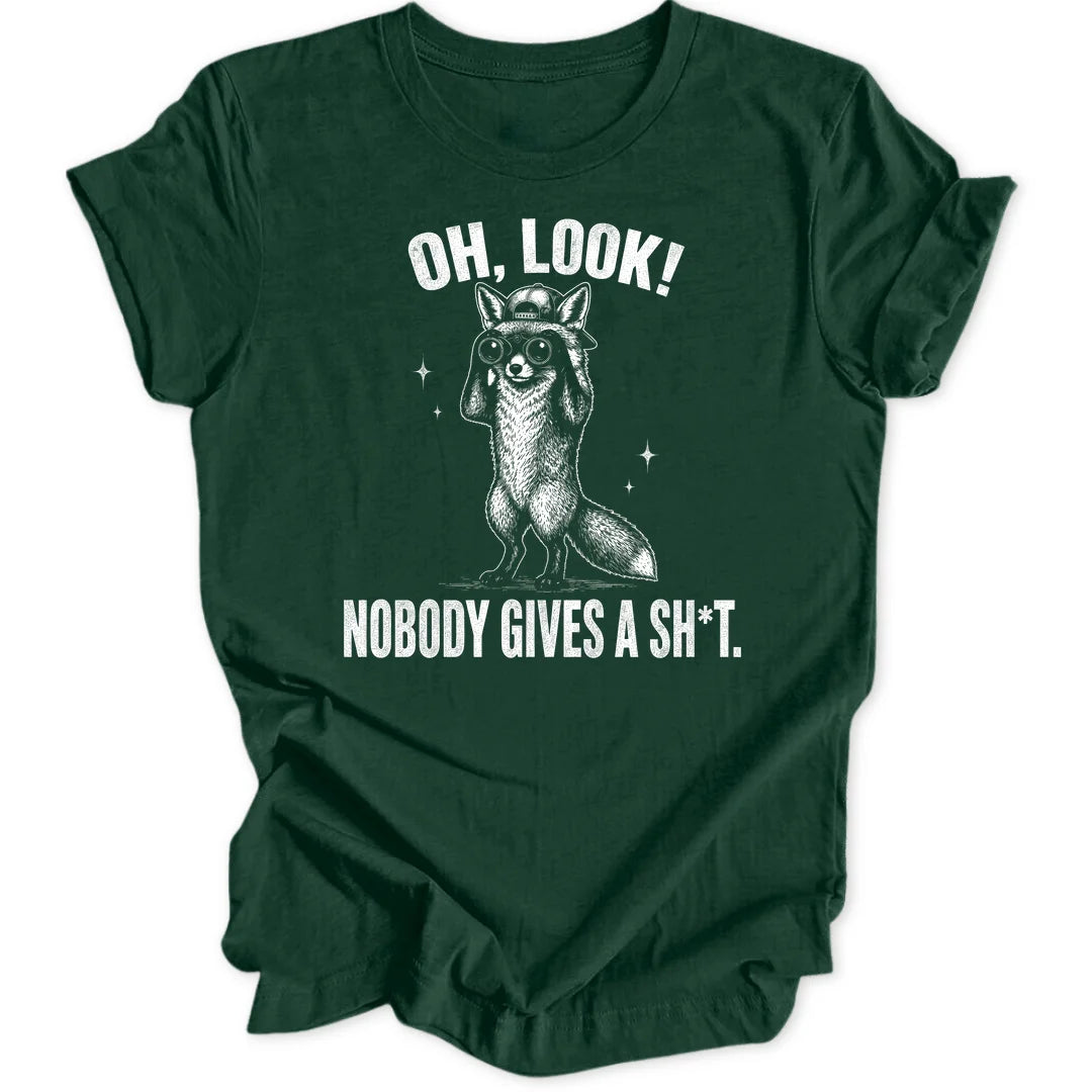 Oh Look Fox - Forest Green