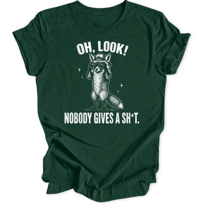 Oh Look Fox - Forest Green