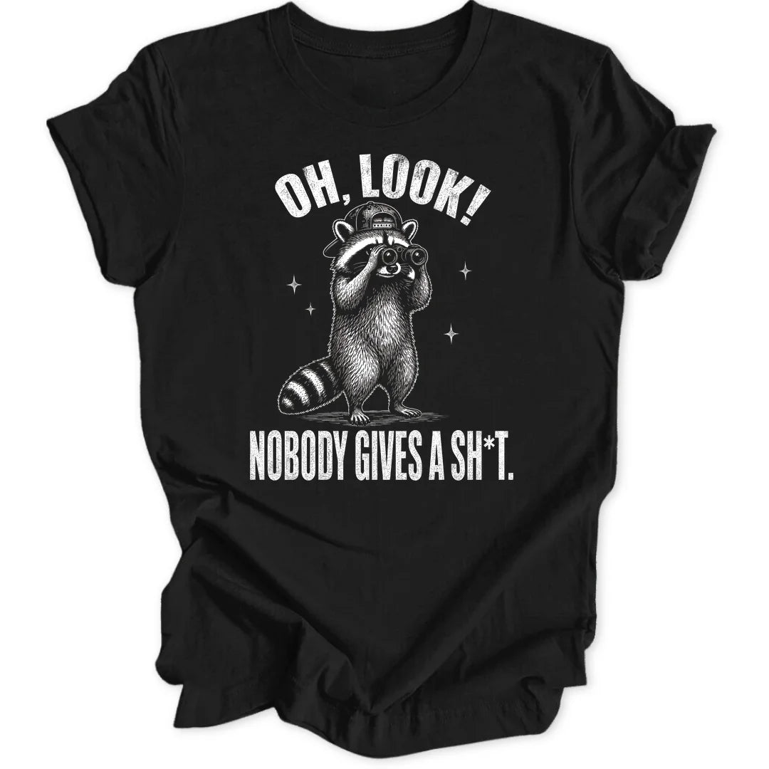 Oh Look Raccoon - Black