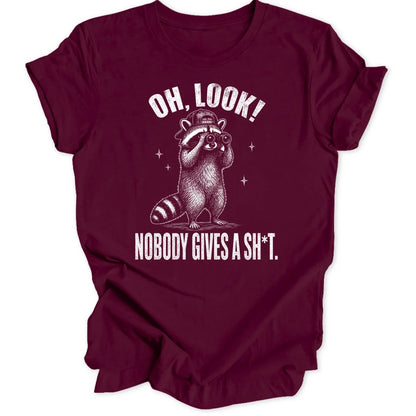 Oh Look Raccoon - Maroon