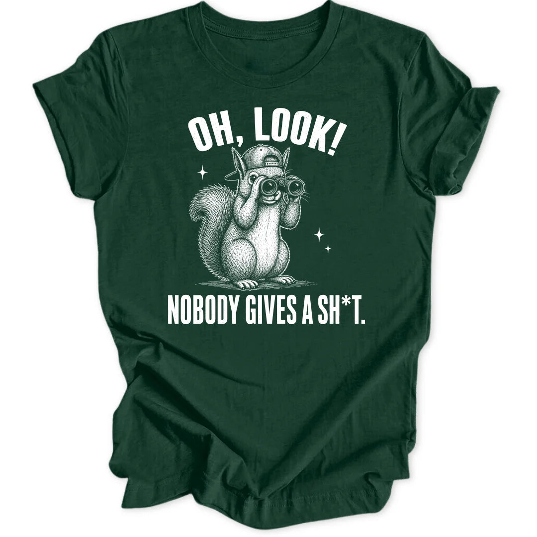 Oh Look Squirrel - Forest Green
