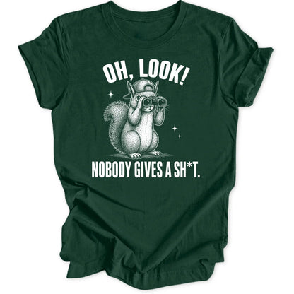 Oh Look Squirrel - Forest Green