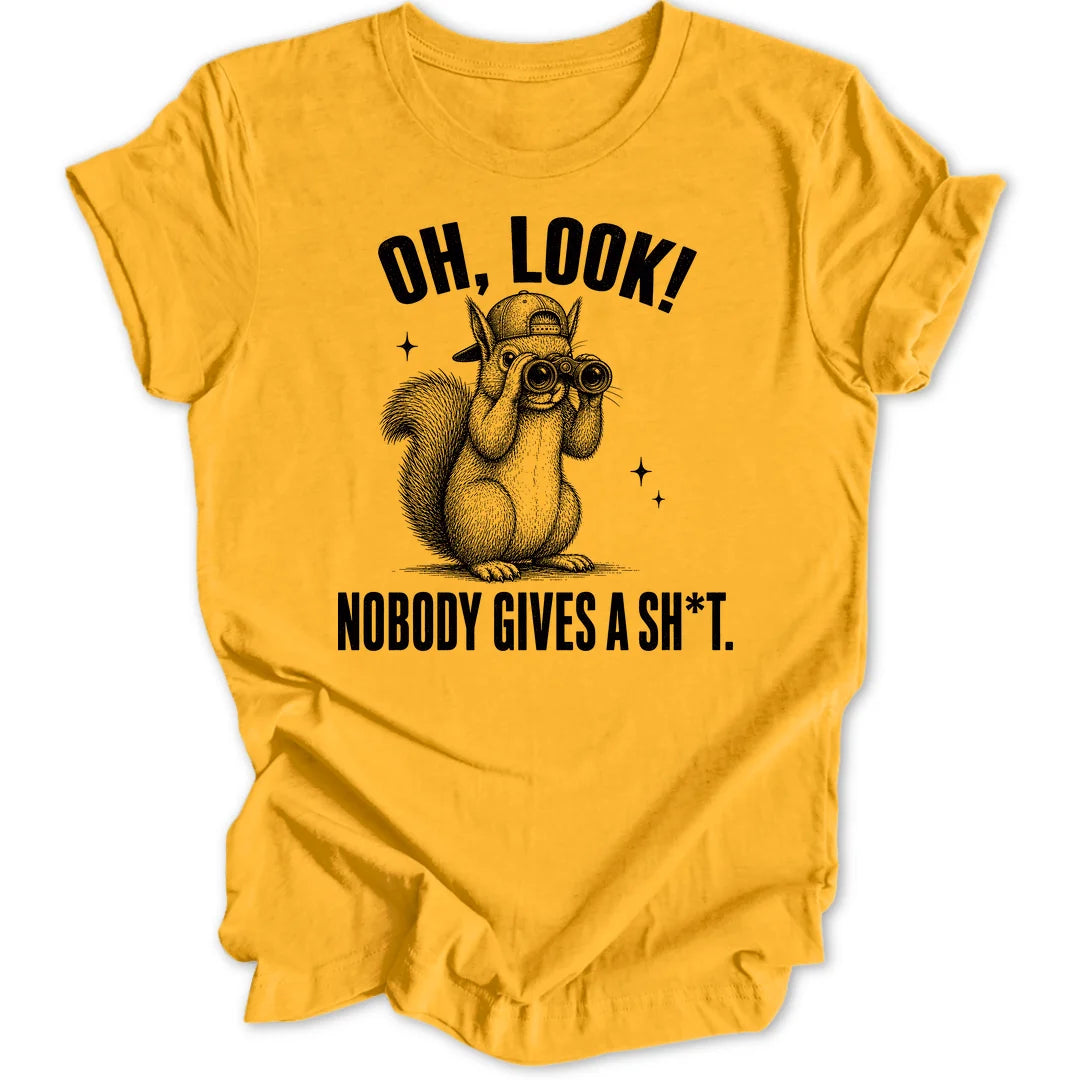 Oh Look Squirrel - Gold