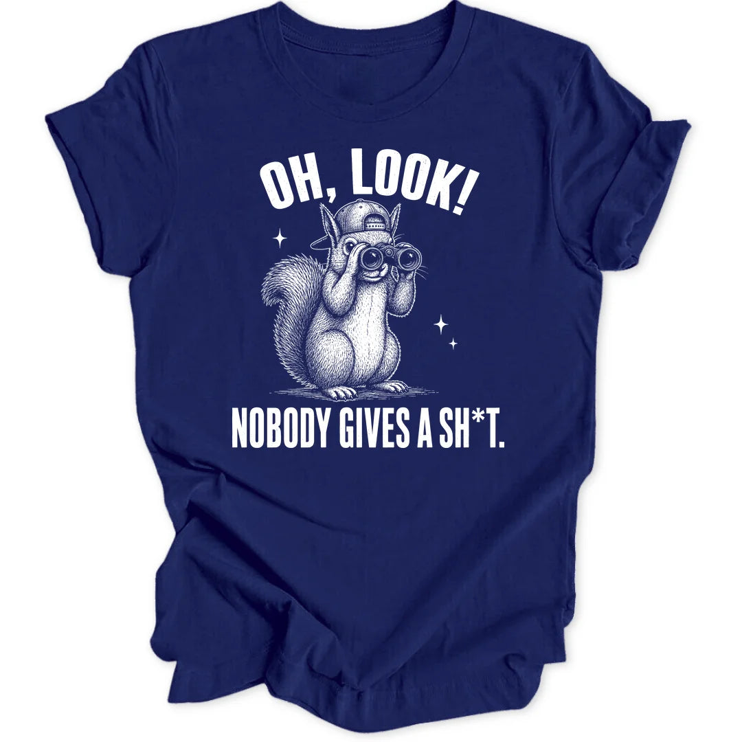 Oh Look Squirrel - Navy