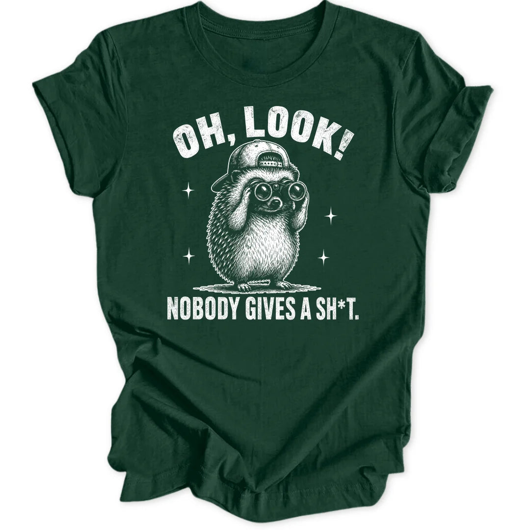 Oh Look Hedgehog - Forest Green