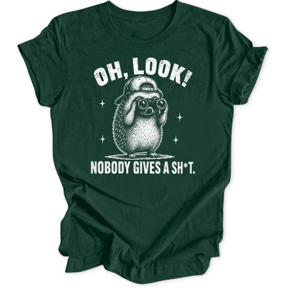 Oh Look Hedgehog - Forest Green