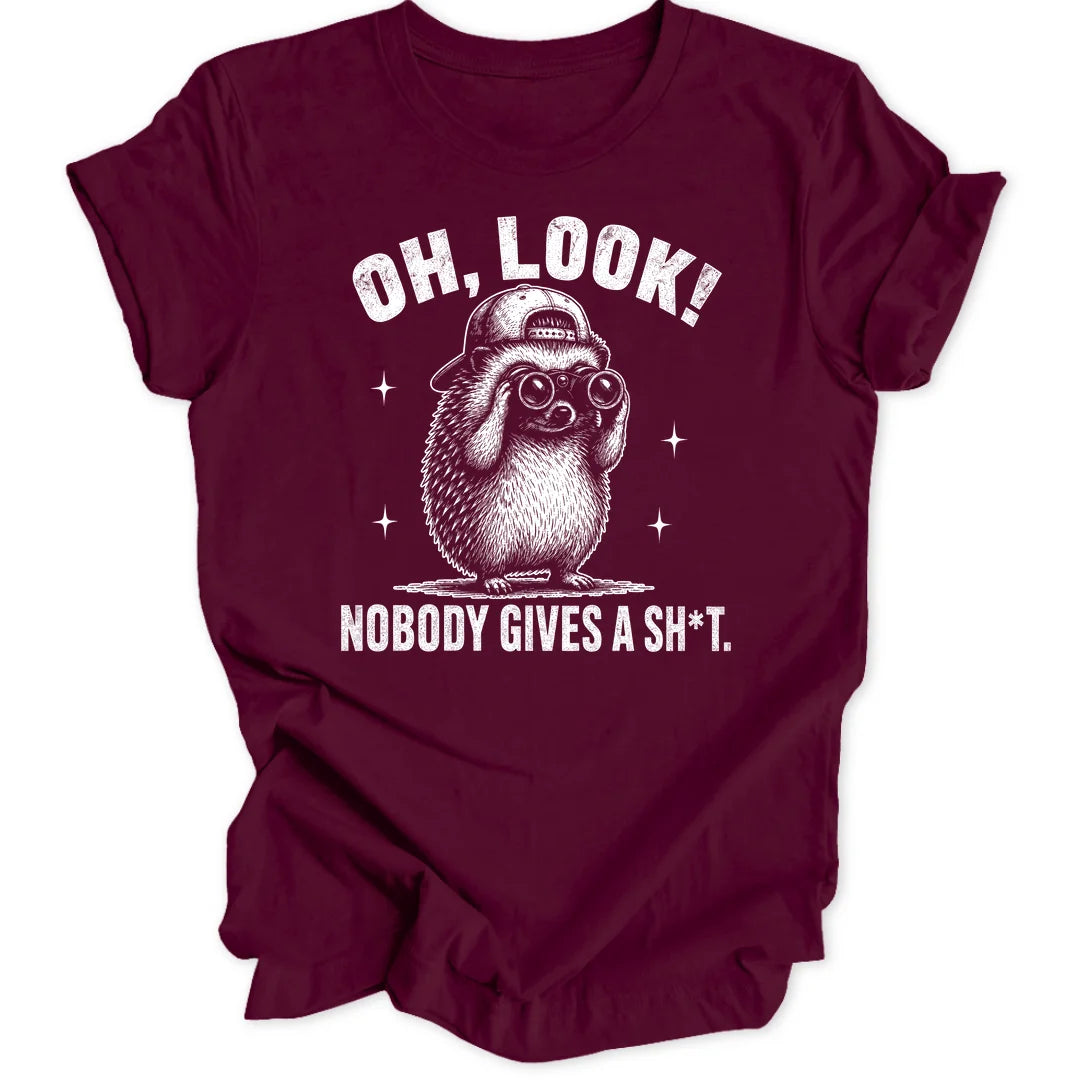 Oh Look Hedgehog - Maroon
