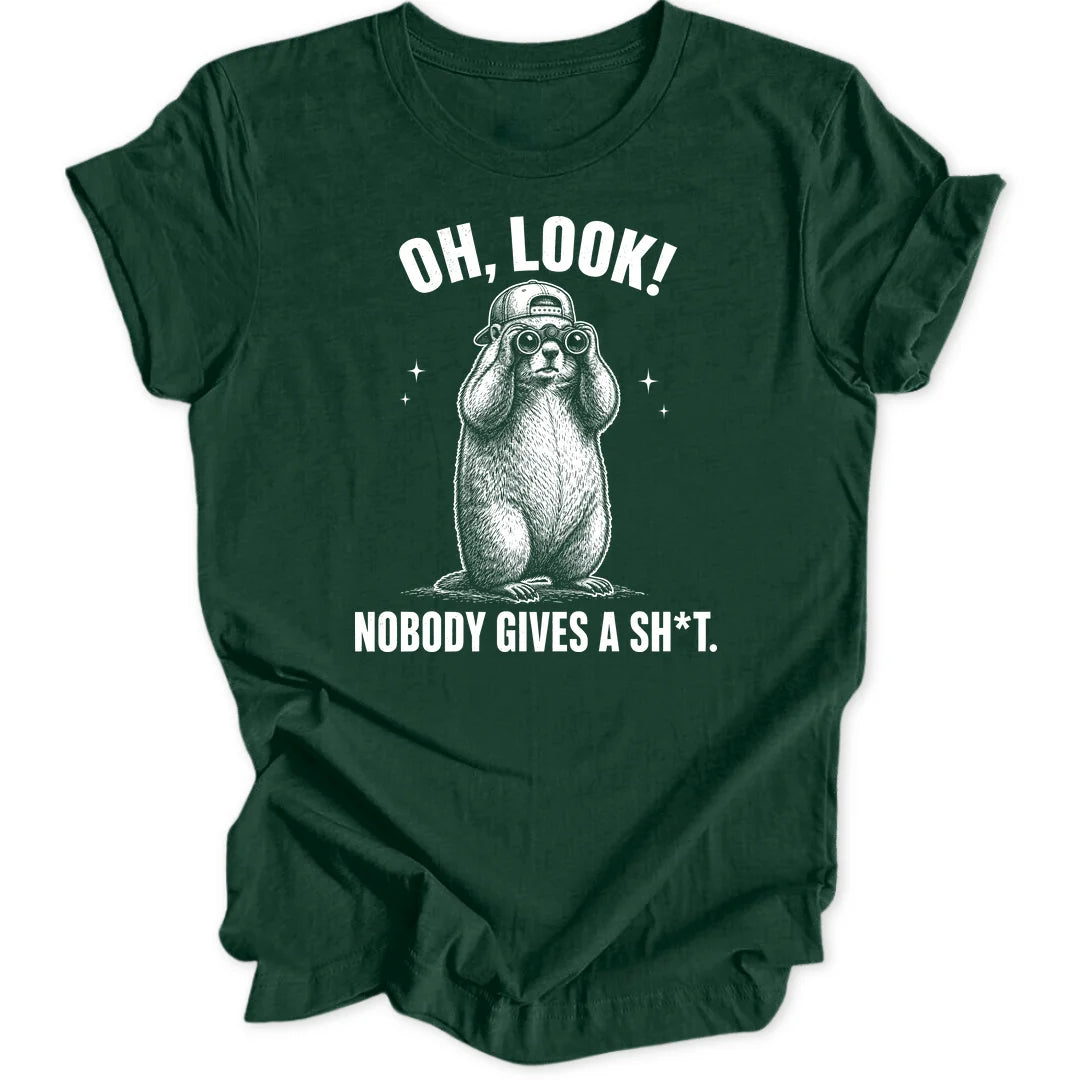 Oh Look Marmot - Forest Green