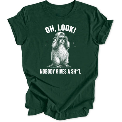 Oh Look Marmot - Forest Green