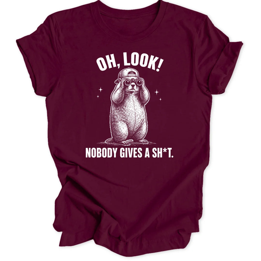 Oh Look Marmot - Maroon