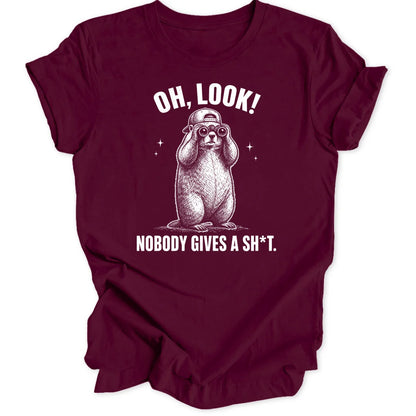Oh Look Marmot - Maroon