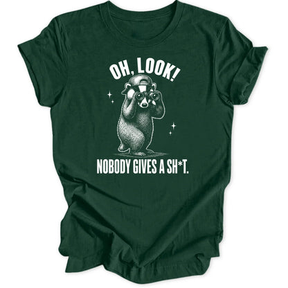 Oh Look Badger - Forest Green