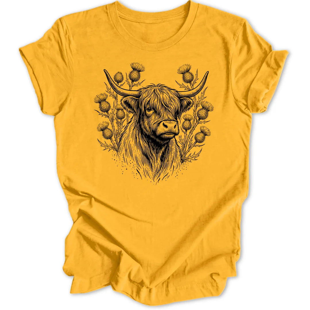 Thistle Cow - Gold
