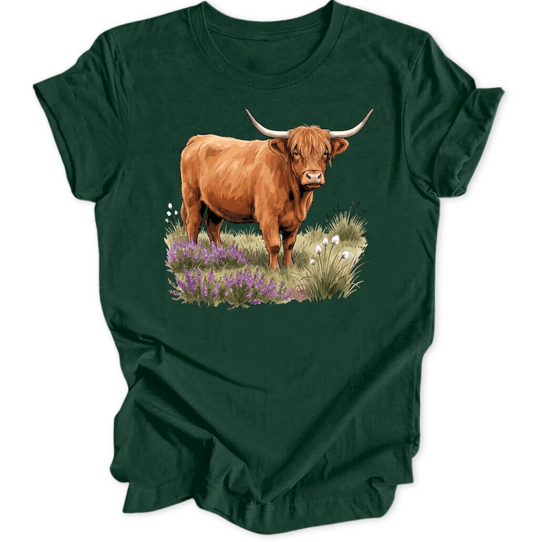 Heather Cow - Forest Green