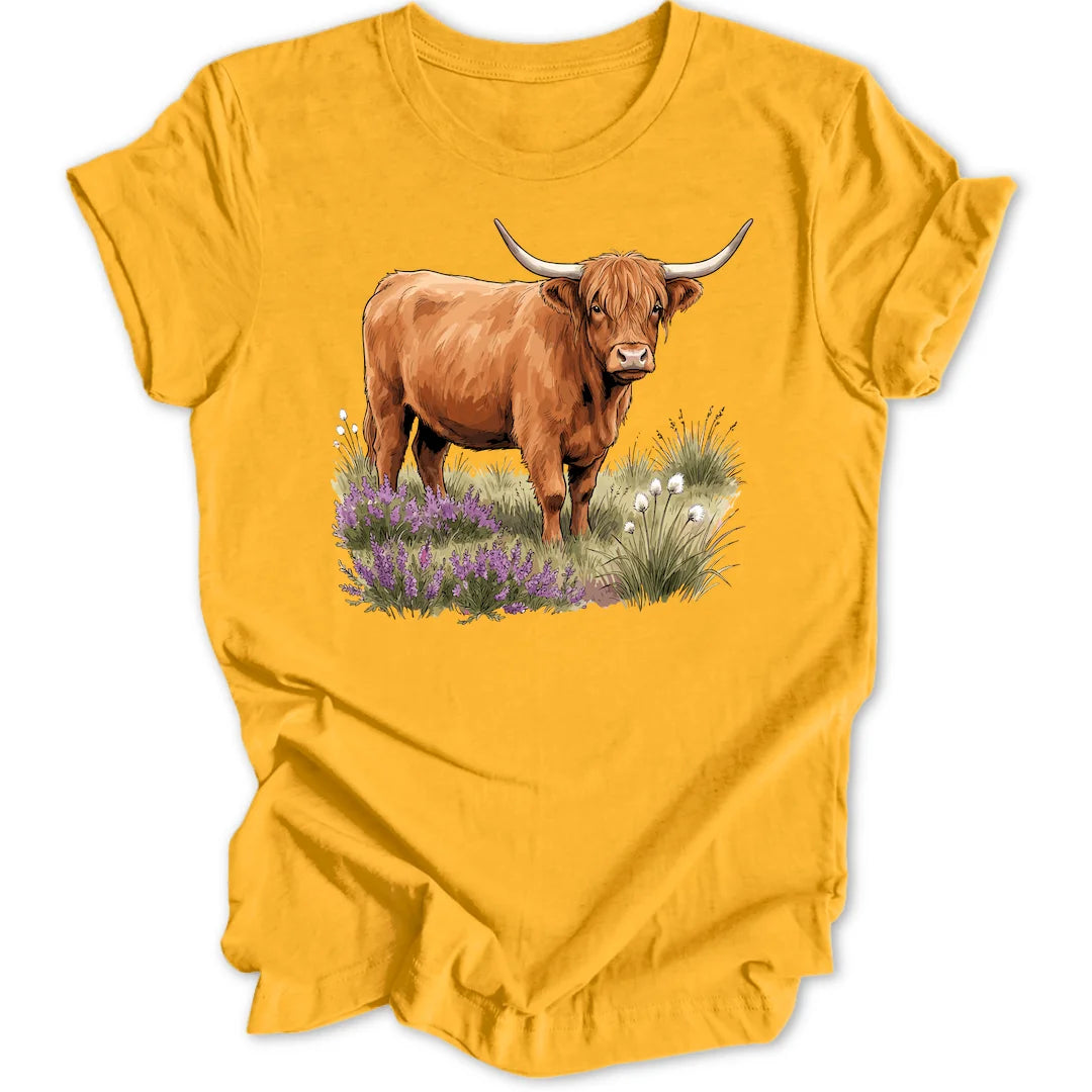 Heather Cow - Gold