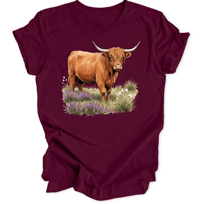 Heather Cow - Maroon