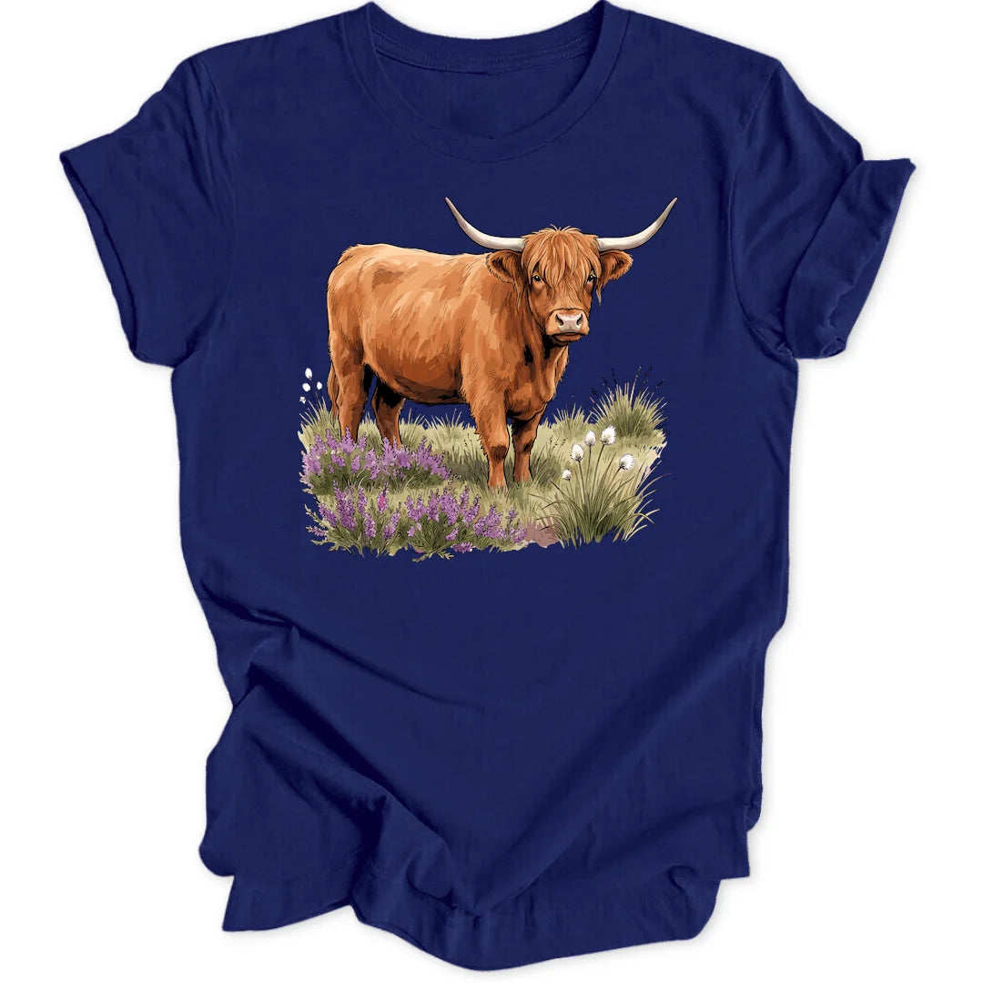 Heather Cow - Navy
