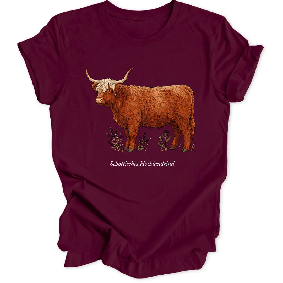 Highland Study - Maroon
