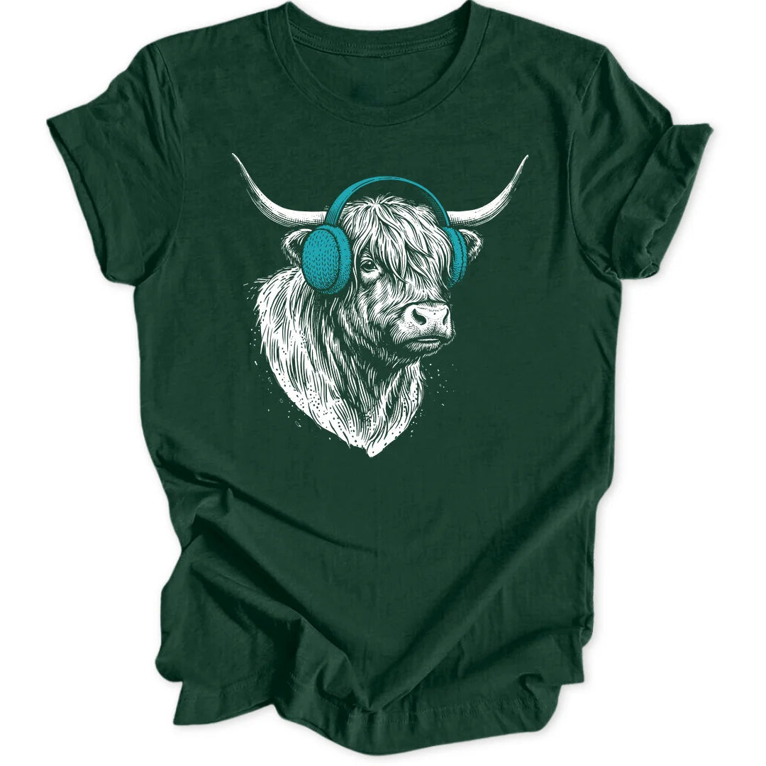 Earmuff Cow - Forest Green