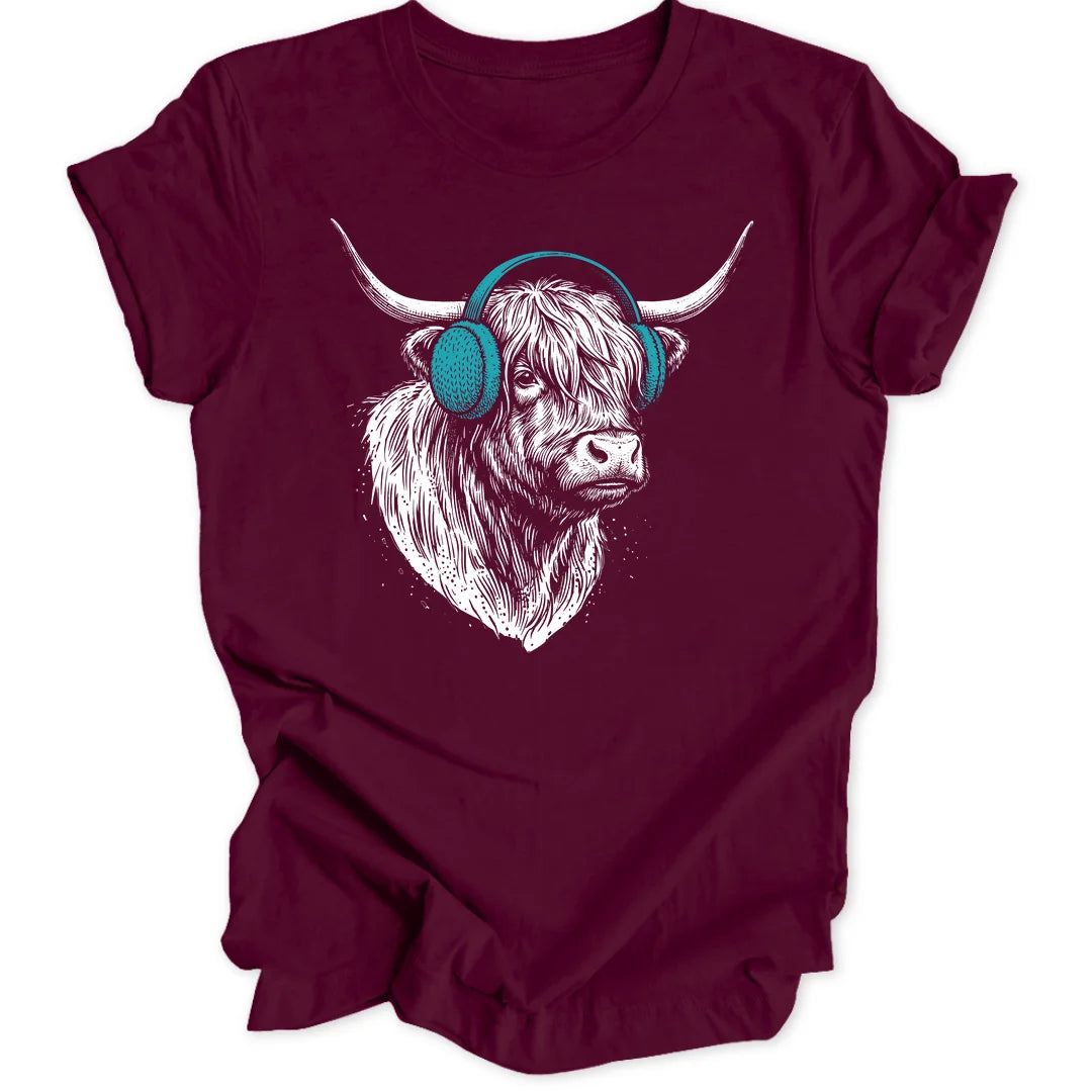 Earmuff Cow - Maroon