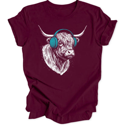 Earmuff Cow - Maroon