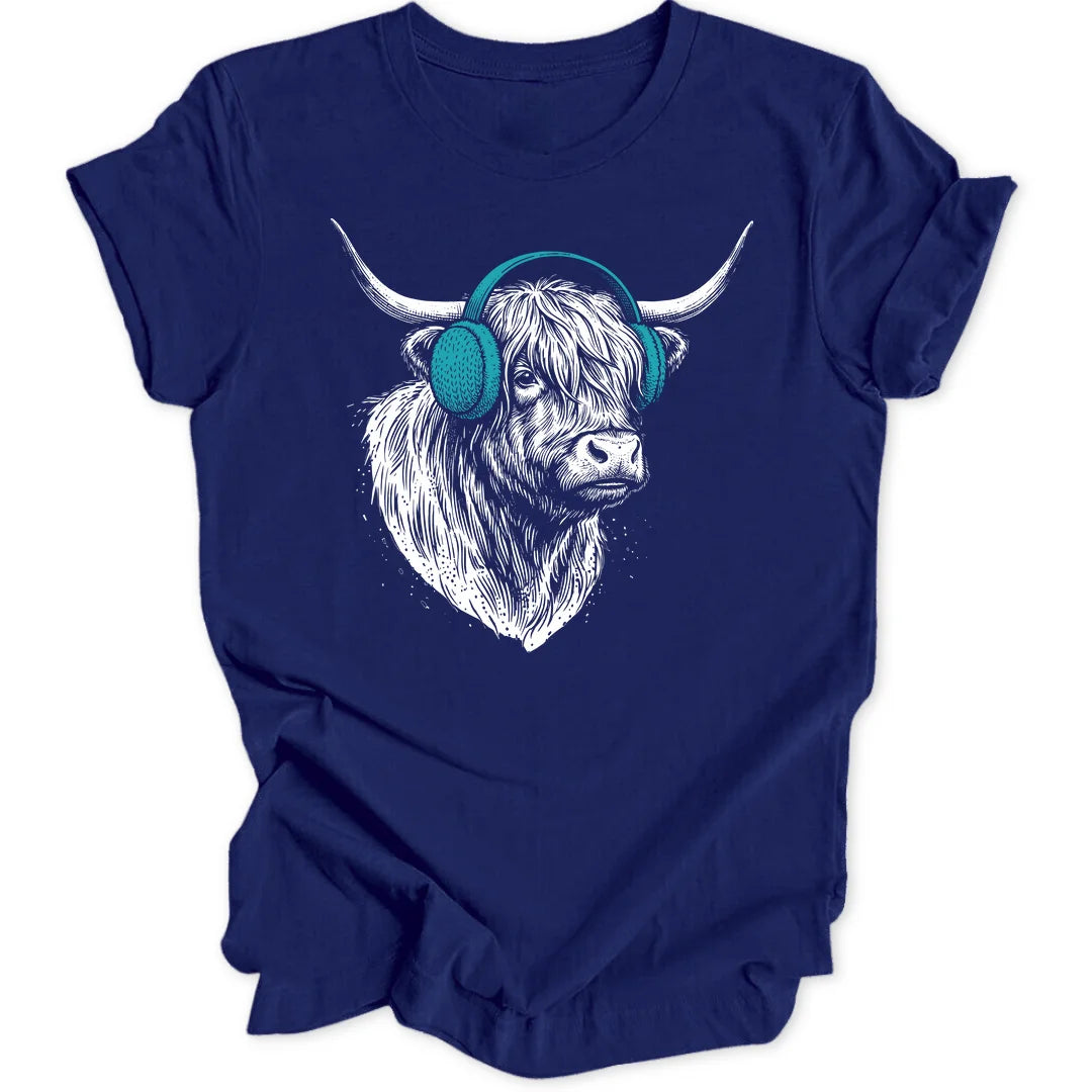 Earmuff Cow - Navy